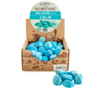 Gemstone Tumbled Blue Howlite (SENT AT RANDOM)