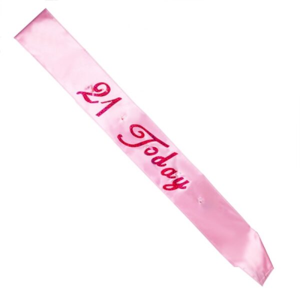 Pink 21 Flashing Sash