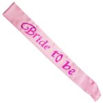 Pink Bride To Be Flashing Sash