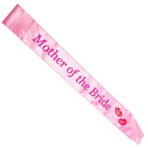 Pink Mother of the Bride Flashing Sash