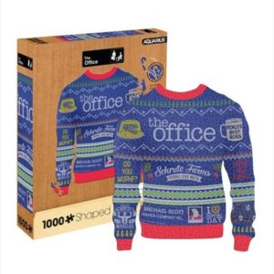 Office Ugly Sweater Shaped Puzzle 1000 Piece