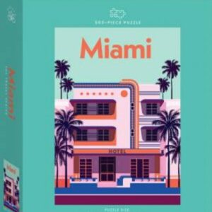 Miami Travel Poster 500 Piece Puzzle