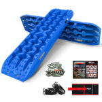 Recovery tracks kit Boards 4WD strap mounting 4x4 Sand Snow Car qrange GEN3.0 6pcs blue