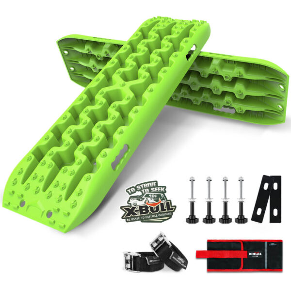 Recovery tracks Sand tracks KIT Carry bag mounting pin Sand/Snow/Mud 10T 4WD-GREEN Gen3.0