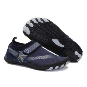 Men Women Water Shoes Barefoot Quick Dry Aqua Sports Shoes - Blue Size EU43 = US8.5