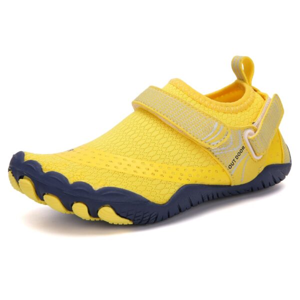 Kids Water Shoes Barefoot Quick Dry Aqua Sports Shoes Boys Girls - Yellow Size Bigkid US3 = EU34