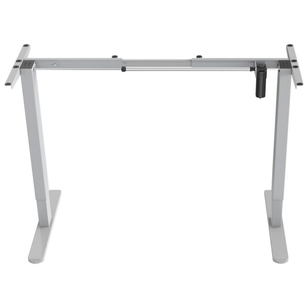 Single Motor Sit/Stand Desk Frame  58 x 90-135cm  72-118cm Height Adjustable  70kg Load  Silver