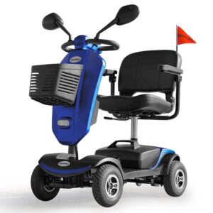 Electric Mobility Scooter For Elderly Motorized Riding Older Adults Aid Portable E-Scooter