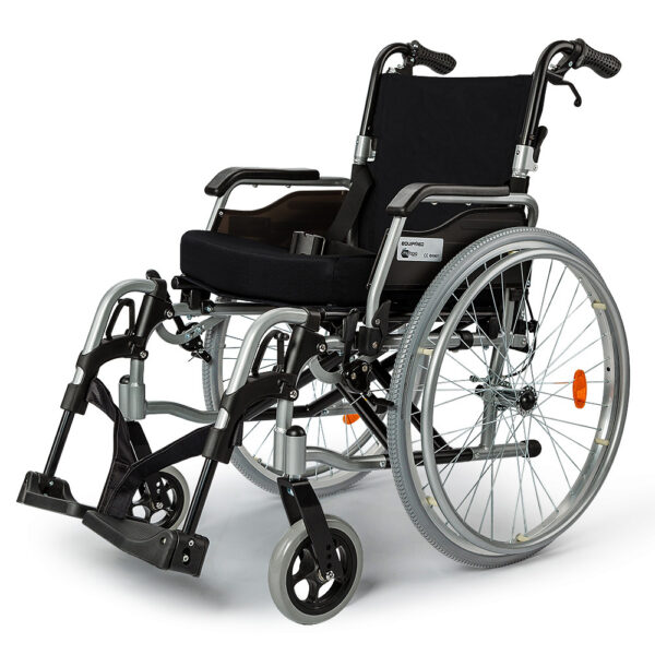 24 Inch Portable Folding Wheelchair 24" Mobility Wheel Chair Alloy  Senior Elderly Aid