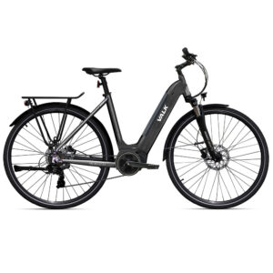 2023  Metro ST 5 + Electric Hybrid Bike  Mid-Drive  Step-Through  Large  Dark Grey