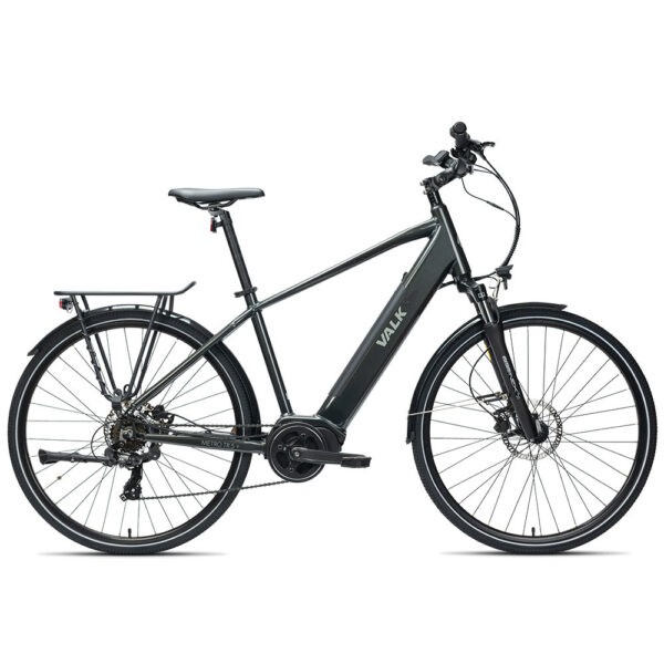 Metro TR 5 + Electric Hybrid Bike  Gen II  Mid-Drive  Large  Dark Grey