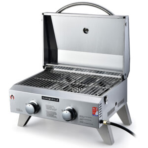 2-Burner Stainless Steel Portable Gas BBQ Grill