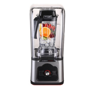 Commercial Blender Quiet Enclosed Processor Smoothie Mixer Cafe  Silver