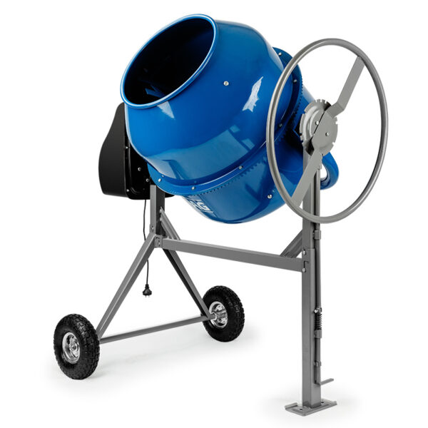 220L Portable Cement Concrete Mixer Electric Construction Sand Gravel Mortar