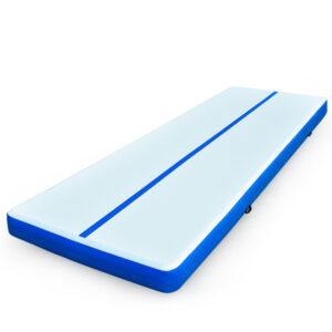 800x100x20cm Inflatable Air Track Mat Tumbling Gymnastics  Blue & White (No Pump)