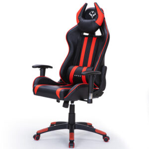 Diablo Reclining Gaming Chair Black & Red Office Computer Seat Neck Lumbar Horns