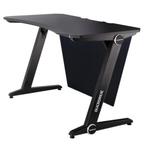 Gaming Desk 120cm PC Table Setup Computer Black Carbon Fiber Look