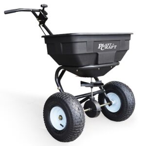 Walk Behind Broadcast Spreader 56kg 60L Seed Lawn Fertiliser