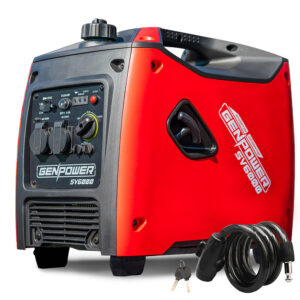 Inverter Generator 3.5kW Max 3.2kW Rated Pure Sine Wave Petrol Portable Camping  Red