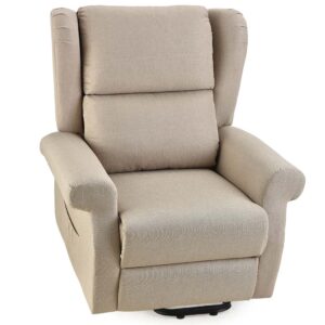 Electric Recliner Lift Heat Chair for Elderly  Massage  Heat Therapy  Aged Care  Beige