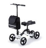 Knee Scooter Walker  Disc Brake - Suspension Bag - Broken Leg Ankle Foot Mobility - Crutches Alternative -