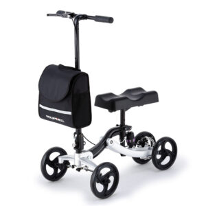 Knee Scooter Walker  Disc Brake - Suspension Bag - Broken Leg Ankle Foot Mobility - Crutches Alternative -