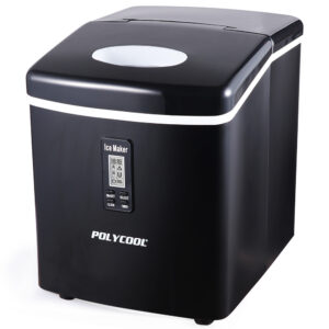 3.2L Portable Ice Cube Maker Machine Automatic with LCD Control Panel  Black