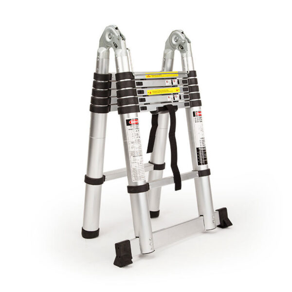 3.8m Multipurpose Telescopic Folding Ladder Aluminium Alloy Extension