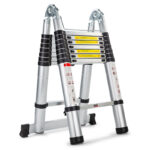 5m Telescopic Aluminium Multipurpose Ladder Extension Alloy Step