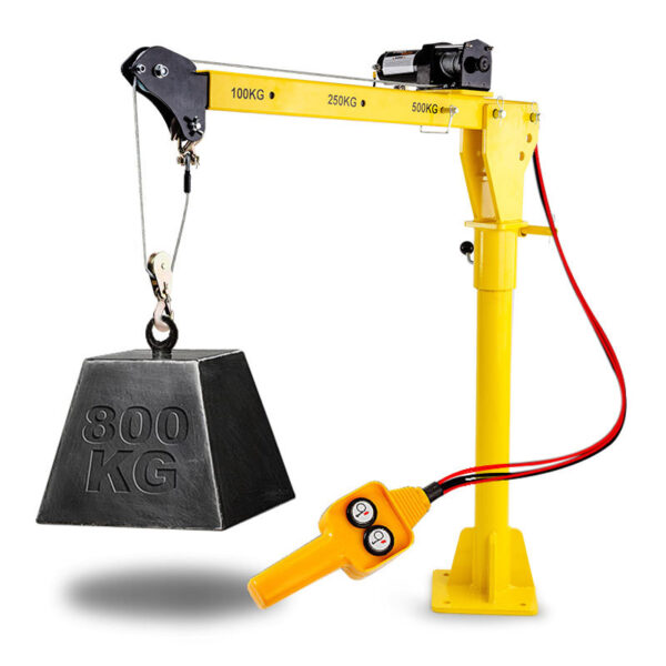 800kg Electric Hoist Winch Crane 12V 360 Degree Engine Car Truck Lift