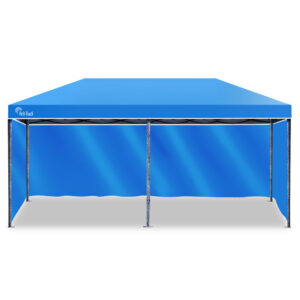 3x6m Folding Gazebo Shade Outdoor Blue Foldable Marquee Pop-Up