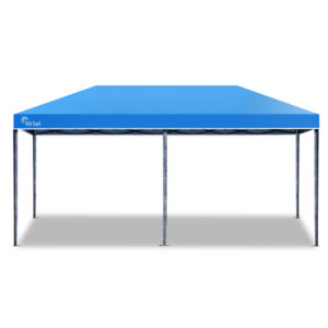 3x6m Folding Gazebo Shade Outdoor Blue Foldable Marquee Pop-Up