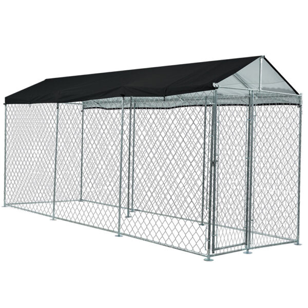 NEATAPET 4.5x1.5m Dog Enclosure Pet Playpen Outdoor Wire Cage Puppy Fence with Cover Shade