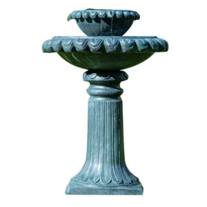 Water Fountain Solar Powered Battery Outdoor Bird Bath with LED Lights