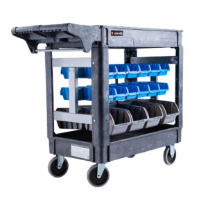 Parts Bin Trolley Service Utility Cart Storage Mobile Tool Workshop