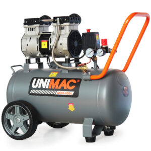 40L 2.0HP Silent Oil-Free Electric Air Compressor  Portable  Twin Nitto Outlets