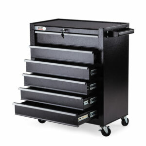 6 Drawer Tool Box Cabinet Trolley Garage Toolbox Storage Mechanic Chest