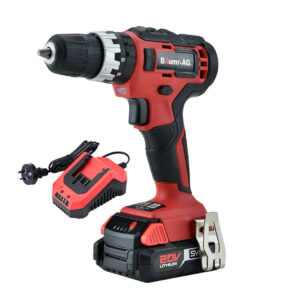 20V Cordless Power Drill Kit Lithium Battery Hammer Drilling with Bag