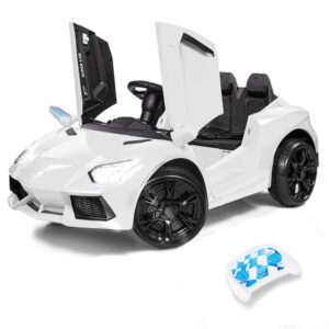 Inspired Ride-On Car  Remote Control  Battery Charger  White