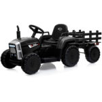 Electric Battery Operated Ride On Tractor Toy  Remote Control  Black