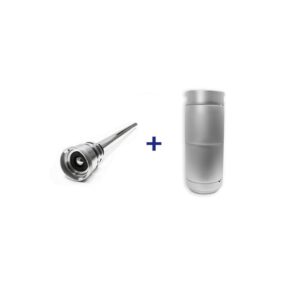 20L Threaded Stainless Keg + D-type Spear