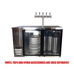 Kegerator - KegMaster Super Deluxe - Two Door Small