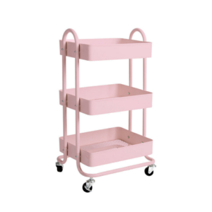 Kitchen Trolley Cart 3 Tier (Pink) EK-KTC-102-DSH