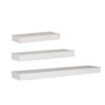 Floating Shelf Set of 3 White EK-WS-101-SH