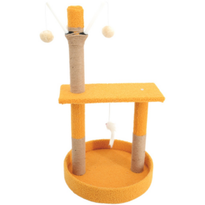 75cm Plush Scratching Post Cat Tree Yellow FI-CT-145-MM