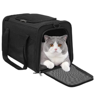 Portable Pet Carrier-M Size (Black) FI-PC-133-FCQ