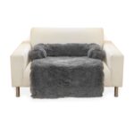 Pet Sofa Cover Soft with Bolster L Size (Grey) FI-PSC-126-SMT