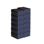 Plastic Shoe Box 12 PCS Black