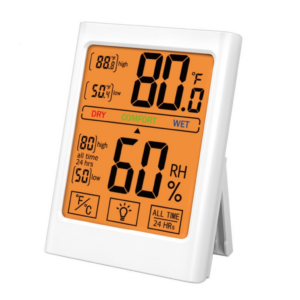 Thermo Hygrometer Has Backlight White GO-TH-102-JH