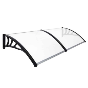 Window Door Awning Canopy Outdoor UV Patio Rain Cover Clear White 1M X 2.4M Type 1 NE-AG-101-SU